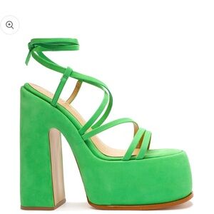 Schutz Lydia Platform Nubuck Sandal / 38